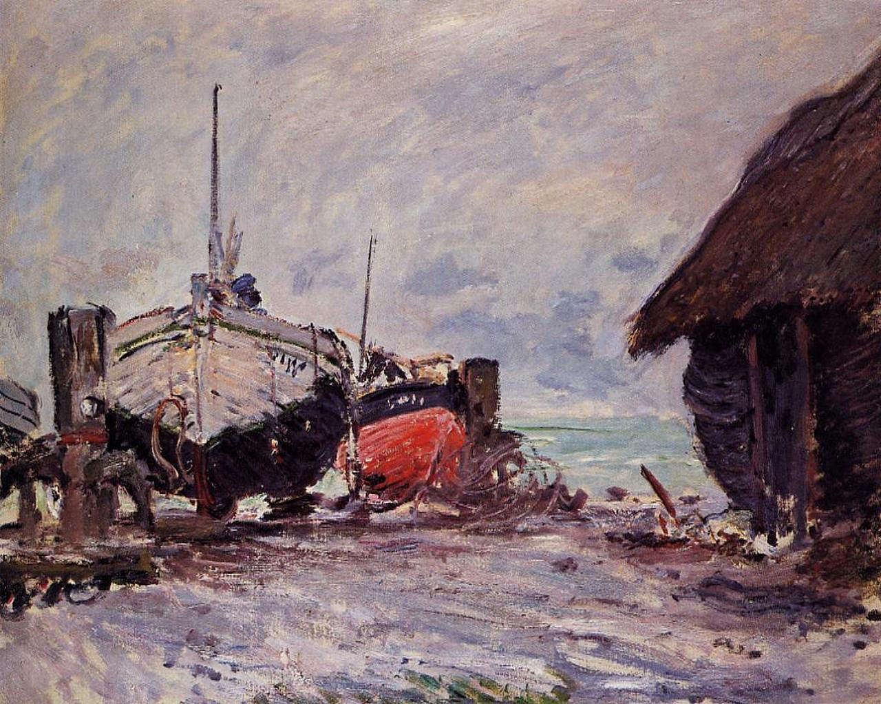 Fishing Boats at Etretat 1873